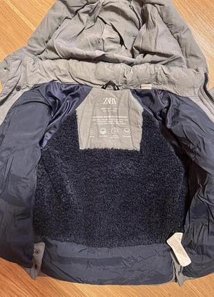 Зимовий пуховик zara 2