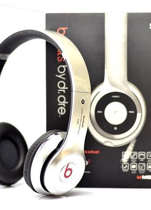 Беспроводные наушники s460 bluetooth silver с mp3 плеером серебристые
