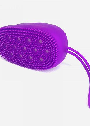 Двухсторонняя силиконовая массажная мочалка bath brush