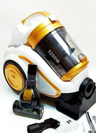 Пылесос rainberg rb-658tb колбовый с регулятором мощности 5l 5200 w