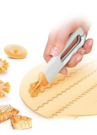 Ролик для нарізування тіста фігурний ніж cutter set