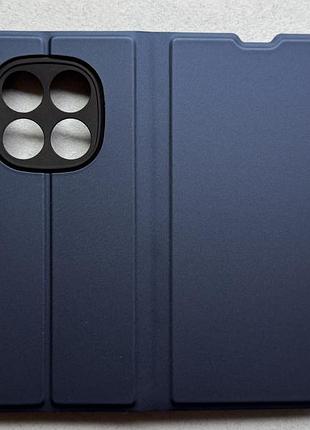 Xiaomi redmi note 15 pro 5g чехол-книжка wave flap blue синий высококачественная искусственная кожа слоты для карт