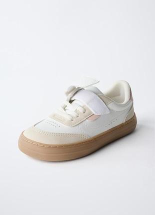 Кеди для дітей zara barefoot білі 25 розмір 15.6 см устілка