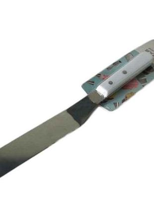 Шпатель кондитерский 8 нерж. сталь изогнут с ручкой vt6-19386 18611 тм vitol