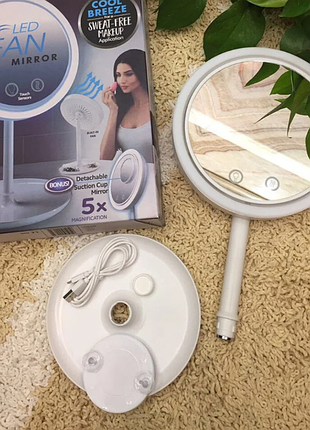 Дзеркало з підсвіткою і вентилятором beauty breeze mirror