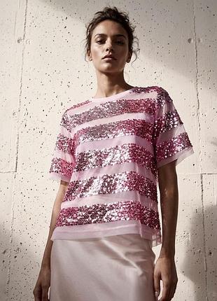 Крута футболка з пайєтками river island