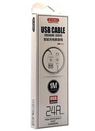 Кабель usb-microusb быстрая 1м, 2.4а ksc-060 kakusiga speed series