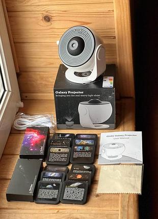 Проєктор зоряного неба globe galaxy projector (домашній планетарій, 12+1 змінних слайдів, type-c)