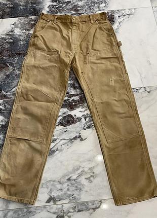 Робочі штани чоловічі carhartt wip double knee бежеві