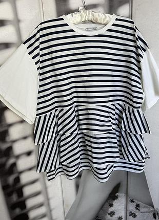 Обʼємна туніка коротка сукня zara