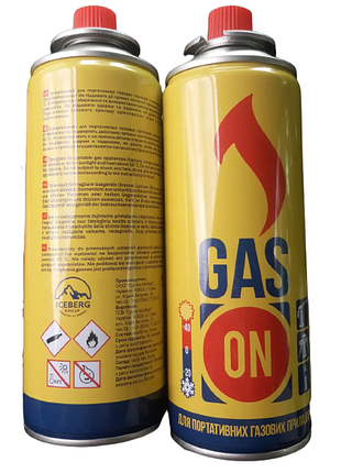 Газовый баллон для горелок и плит gas on 200 мл