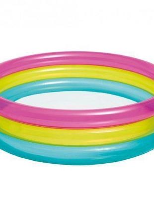 Надувний дитячий басейн intex 57104np rainbow baby pool