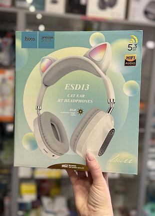Навушники та гарнітури hoco esd13 cat ear bt headphones