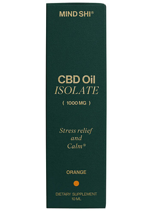 Mind shi cbd oil isolate 1000 mg 10 ml - orange