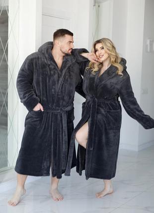Халат махровый unisex (3 цвета) 40-42,44-46,48-50,52-54,56-58,60-62