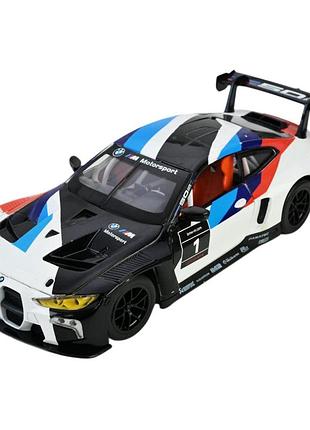 Машина металева автомодель автопром bmw m4 gt3 1:24 68282a(w)