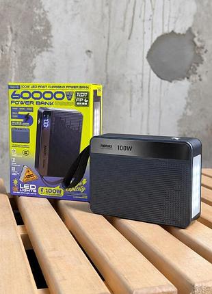 Портативна батарея remax fp-6 60000mah 100w power bank grey вт4763
