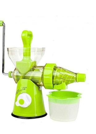 Ручний шнековий соковитискач multi-function juicing machine rf-707 зелений