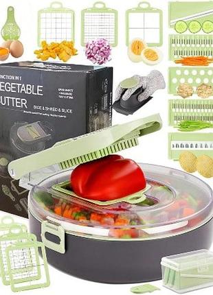 Овочерізка багатофункціональна 10 в 1 ручна тирка 2441 slicer