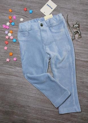 Классные голубые вельветовые штаны,  штанишки для девочки mayoral,  80 см2 фото