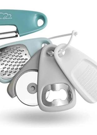 Набір із кухонних терок і ножів 5 предметів kitchenware брелок