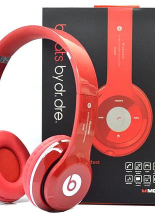 Беспроводные наушники s460 bluetooth с mp3 плеером красные