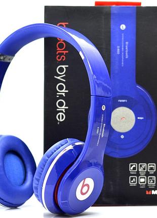 Беспроводные наушники s460 bluetooth blue с mp3 плеером синие