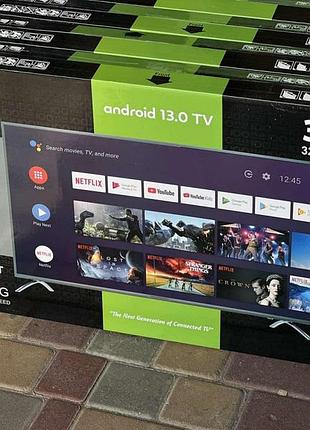 Телевізор tv 32 андроїд 13 + bluetooth 3