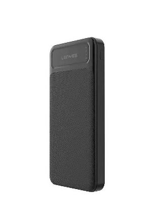 Зовнішній акумулятор power bank lenyes px162 10000 mah чорний
