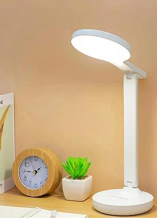 Настольная лампа bl 3201 desk lamp белая, светодиодный светильник настольный