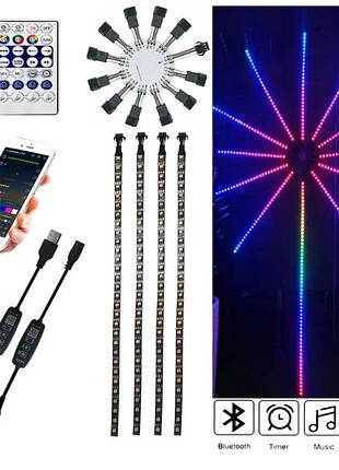 Світлодіодна стрічка феєрверків 180 led 28 kit bt app sf-9