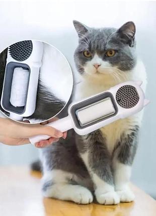 Расческа косточка для зубов с длинной ручкой щетка для домашних животных pet brus ly-524
