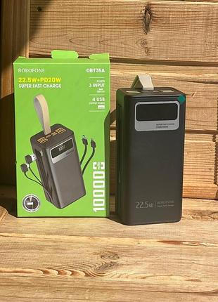 Повер банк 100000 mah с быстрой зарядкой внешний аккумулятор dbt35a