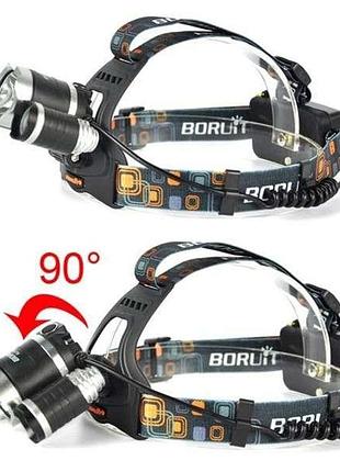 Фонарь налобный boruit rj-3000 t6