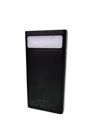 Повербанк power bank 20000mah с индикатором заряда выходом на 2-usb type-с и фонариком at-d8-2