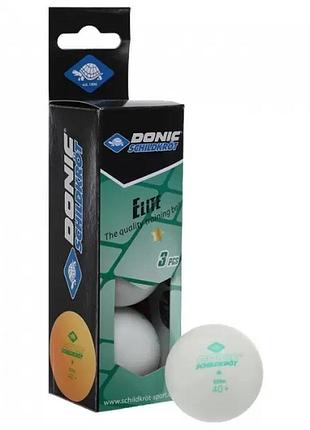 М'ячі для настільного тенісу donic elite 1* 3 шт.