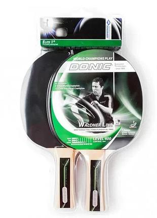Набір ракетки для настільного тенісу donic waldner 400 2-player set original