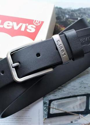 Стильний шкіряний ремінь levіs black