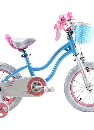Детский велосипед royal baby stargirl rb16g-1 синий