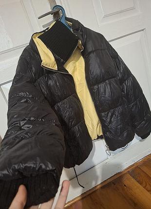 Пуховик zara женский двусторонний