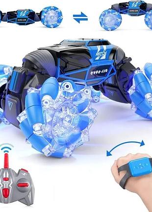 Машинка трюкач на радіокеруванні ud 2219 a deformation car (2 типи керування) blue