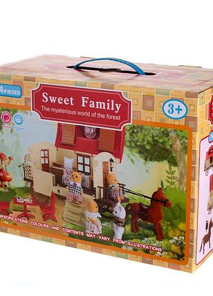 Животные флоксовые happy family 1505 домик передвижной