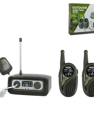 Дитяча рація радіостанція zr302b (спецагент) 1шт, рація 2 шт, дистанція роботи 300 метрів, на б-ке., в коробці (41*30*9 см)