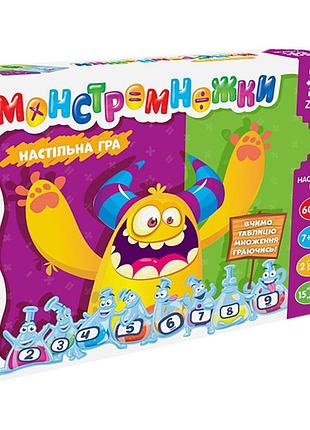 Настольная игра монстромножки. таблица умножения играя 119325 на укр. языке