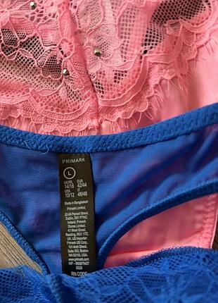 Мереживні трусики стринги комплект primark 4