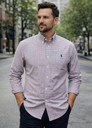 Рубашка ralph lauren slim fit в клетку