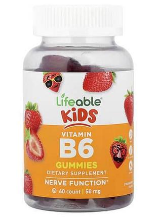 Lifeable kids vitamin b6 50 mg 60 gummies (04.2027)