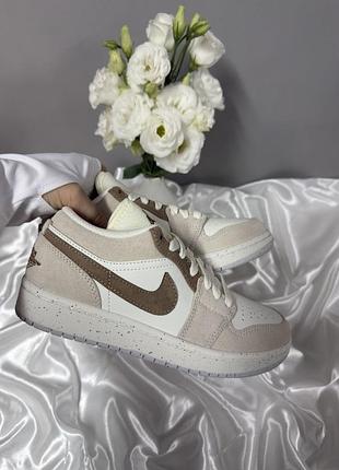 Nike air jordan 1 low se legend light brown 5