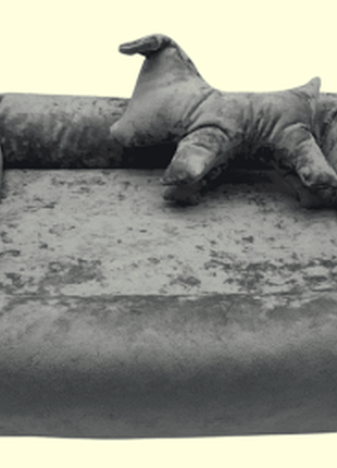 Лежак челси zoobaza - 60х75х18, серый