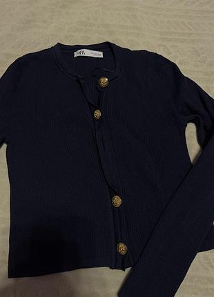 Жіночий реглан zara синій 2